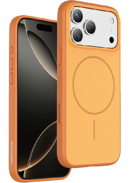 Apple iPhone 17 Pro Uyumlu Kılıf Pastel Renk Ince Magsafe Halkalı Kapak