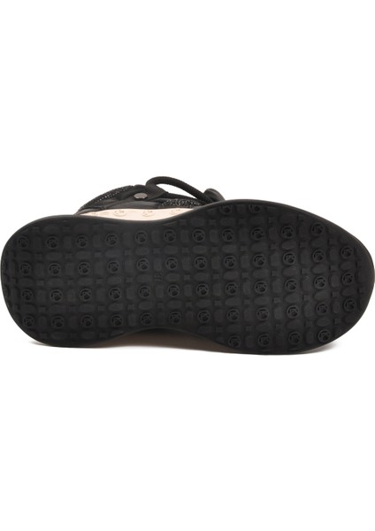 Siyah Içi Kürklü Bağcıklı Kadın Hi Sneaker indirimleri