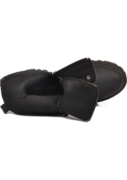 Siyah Zümrüt Bağcıklı Fermuarlı Kadın Worker Bot fırsatları