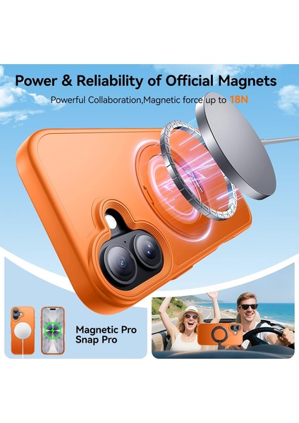 Apple iPhone 17 Kılıf Magsafe Halkalı 360 Dönebilen Yüzüklü Standlı Armour Mat Mıknatıslı Kapak modelleri