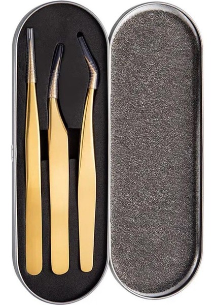 Profesyonel Ipek Kirpik Cımbız Seti, 3 Model, Güvenilir ve Kaliteli Kullanım Için indirimleri