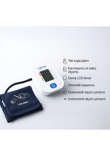 BP310A Otomatik Dijital Kol Tipi Tansiyon Aleti – Yüksek Hassasiyetli, Tip-C Şarjlı, 2 Yıl Garantili