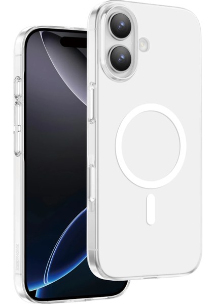 iPhone 17 Kılıf Saf X-Crystal Slim Premium Magsafe Kablosuz Şarj Destekli Şeffaf