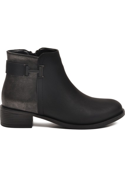 Siyah Zümrüt Fermuarlı Kürklü Kadın Topuklu Bot fiyatları