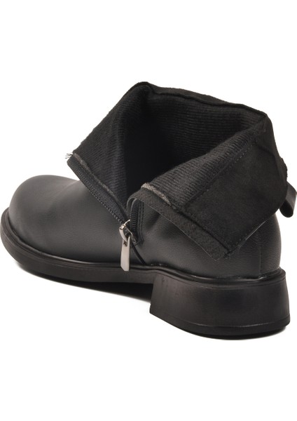 Siyah Fermuarlı Içi Polarlı Kadın Topuklu Bot fırsatları