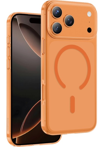 iPhone 17 Pro Kılıf Saf X-Crystal Slim Premium Magsafe Kablosuz Şarj Destekli Şeffaf