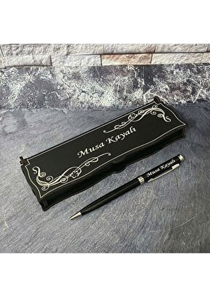 Metal Tükenmez Kalem Ahşap Kutu ile Babalar Günü İçin 1 Adet Özel Hediye