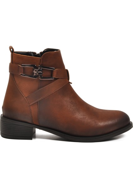 Taba Zümrüt Içi Kürklü Fermuarlı Kadın Topuklu Bot fiyatları