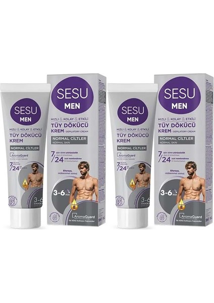 Kadın ve Erkek Için Tüy Dökücü Krem 100ML, 2'li Paket