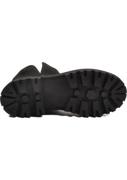 Siyah Süet Içi Kürklü Kadın Topuklu Bot indirimleri