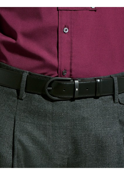 At Nalı Tokalı Siyah Deri Kemer 199650 modelleri