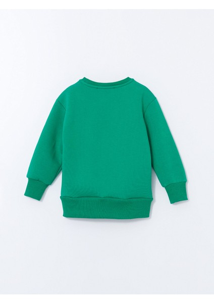 Yeni Sezon Bisiklet Yaka Baskılı Erkek Çocuk Sweatshirt modelleri