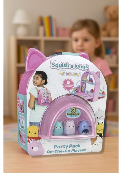 Longs Party Pack Taşınabilir Oyun Seti (3 Mini Figür + 9 Aksesuar)