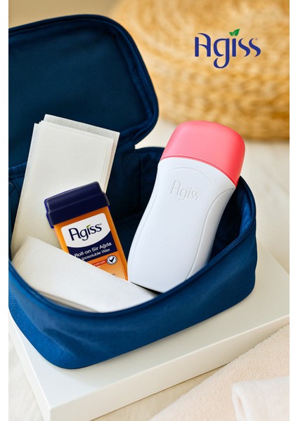 Roll-On Ağda Isıtıcı Set, 2 mt Bez, Normal Ciltler Için Ağda Makinesi