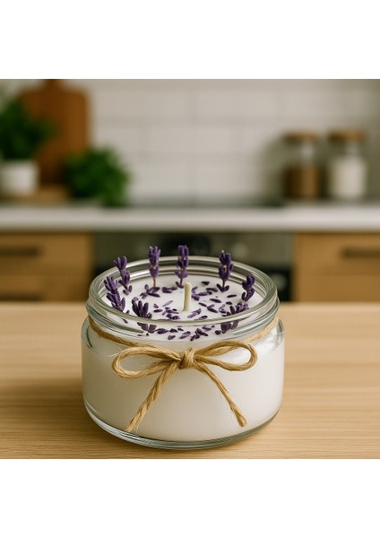 Likya El Yapımı Lavanta Kokulu Mum – %100 Doğal Soya Wax, Dekoratif Cam Kavanoz, Hediyelik & Şık Tasarım fiyatları