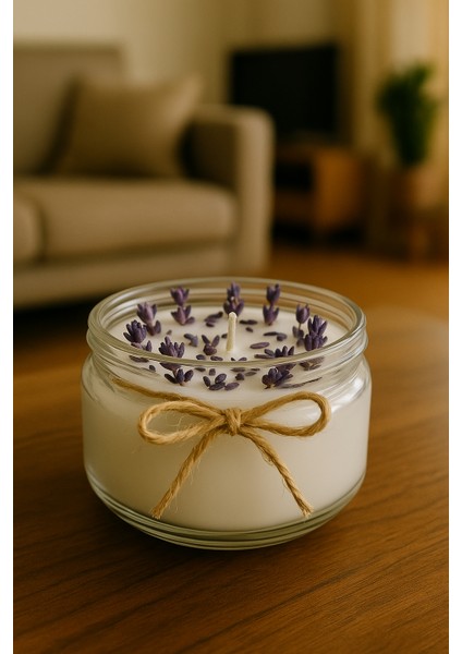 Likya El Yapımı Lavanta Kokulu Mum – %100 Doğal Soya Wax, Dekoratif Cam Kavanoz, Hediyelik & Şık Tasarım modelleri