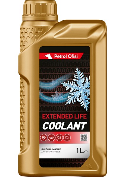 Extended Life Coolant 1 Litre Kırmızı Organik Antifriz