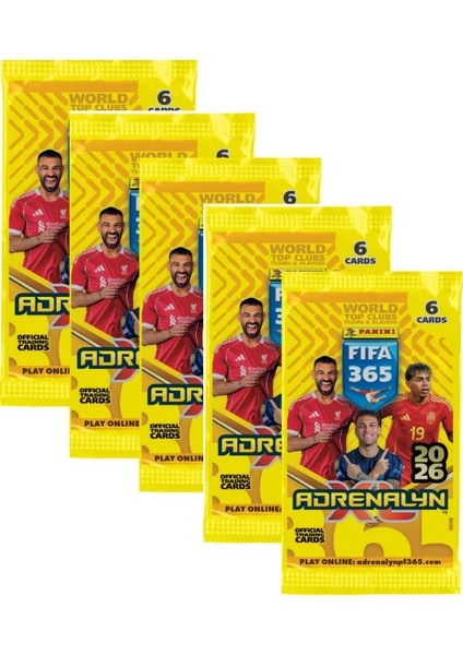 Lisanslı Panini Fıfa 365 Adrenalyn Xl™ Trading Cards 5 Paket (30 Kart)