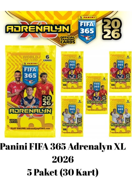 Lisanslı Panini Fıfa 365 Adrenalyn Xl™ Trading Cards 5 Paket (30 Kart) modelleri
