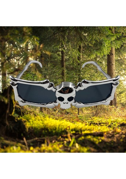 Parti Gözlükleri İSKELET -KURUKAFA GÜMÜŞ