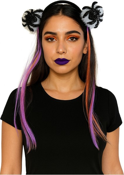 Halloween Taç Saçlı uçları örümcekli modelleri