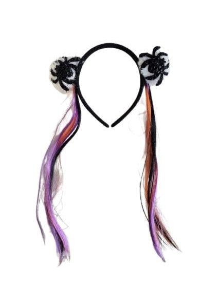 Halloween Taç Saçlı uçları örümcekli