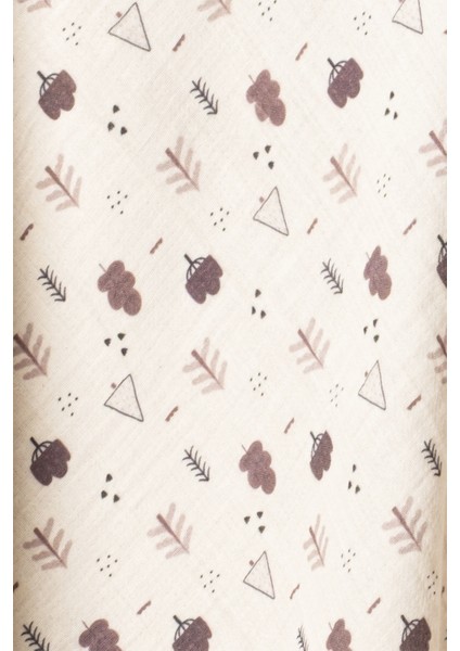 Unisex Bebek %100 Organik Pamuklu Wood Baskılı Çok Amaçlı Müslin Örtü & Battaniye 2li Set 75X80 cm modelleri