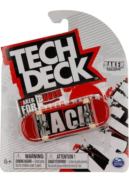 Tech Deck Parmak Kaykayı Tekli Paket 96 mm Baker Skateboards