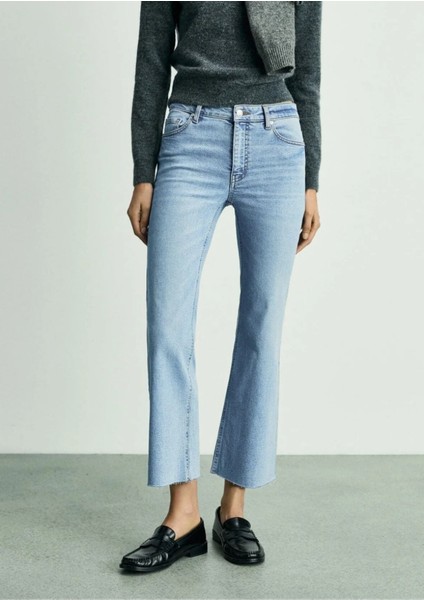 Sienna Flare Crop Jean Pantolon