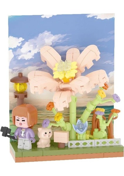 Çiçek ve Figür Serisi 3D Puzzle - 1 Adet