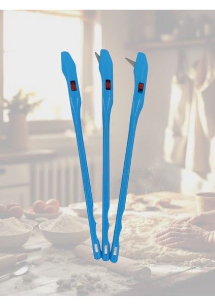 Hamur Çizme Jileti Çubuğu Ekmek Hamur Pide Şekillendirme Pastane Fırın Jileti 18 cm (2 Adet)
