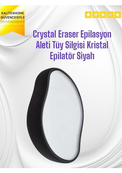 Kristal Epilatör Siyah, Tüy Silgisi, Güçlü ve Hafif Epilasyon Aleti