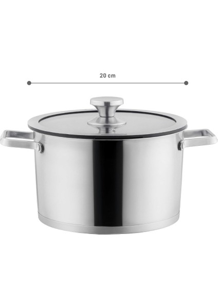 Raye Derin Tencere - Çelik - 20 cm