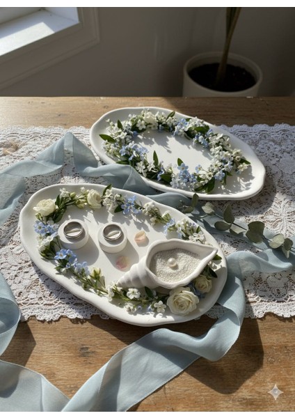 Söz Nişan Tepsisi Dekoratif Sunumluk Çok Amaçlı 2'li Tepsi fiyatları