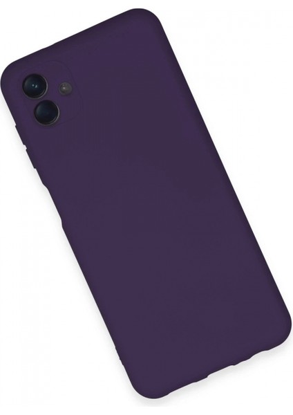 Samsung Galaxy A04E Kılıf Nano Içi Kadife Silikon - Mor modelleri