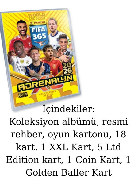 Lisanslı Panini 2026 Fifa 365 Futbolcu Kartları Mega Başlangıç Paketi Trading Cards