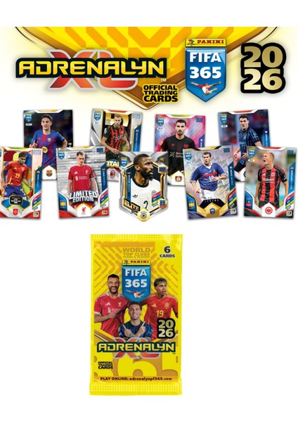 Lisanslı Panini 2026 Fifa 365 Futbolcu Kartları Mega Başlangıç Paketi Trading Cards fiyatları