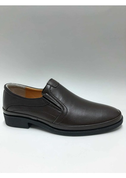Hakiki Deri Bağcıksız Esnek Kauçuk Taban Kahverengi Kışlık Erkek Ayakkabı C-9375186KTGY fiyatları