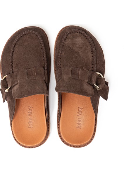Kadın Terlik RC-26Y-180-59084 John May Kahve Süet