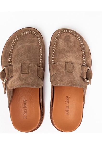 Kadın Terlik RC-26Y-180-59084 John May Tütün Süet S10