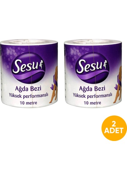 Yumuşak ve Hijyenik Ağda Bezi 10M x 2 Adet, Konforlu Kullanım Sağlar.