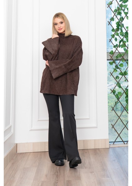 Dik Yaka Sakal Yün Uzun Kazak 24134 fırsatları