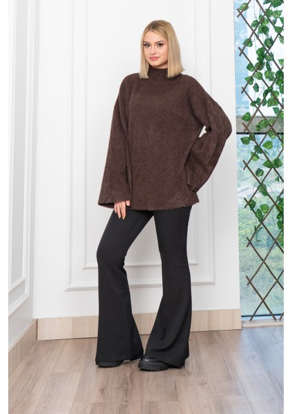 Dik Yaka Sakal Yün Uzun Kazak 24134 indirimleri