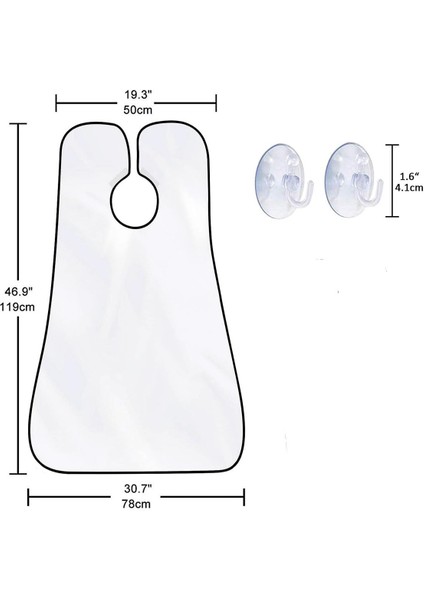 Vantuzlu, Yapışkan, Kolay Takılır Tıraş Önlüğü, Berber ve Ev Kullanımı Için Ideal fiyatları
