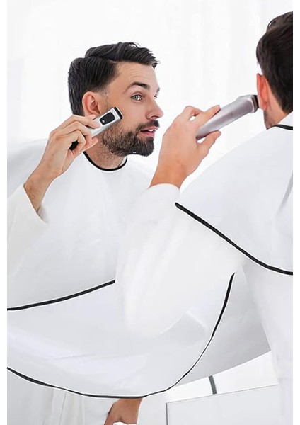 Vantuzlu, Yapışkan, Kolay Takılır Tıraş Önlüğü, Berber ve Ev Kullanımı Için Ideal