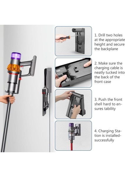Dyson V11 ve V15 Için Şarj Istasyonu, Duvar Askısı, Dyson ile Uyumlu indirimleri