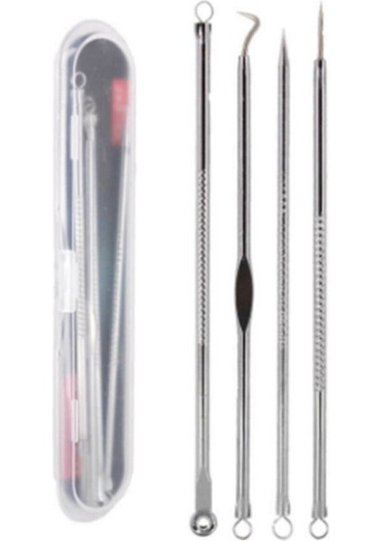 Siyah Nokta Temizleme Seti, Paslanmaz Çelik, 4'lü, Kutulu, Cilt Bakım Aleti fırsatları