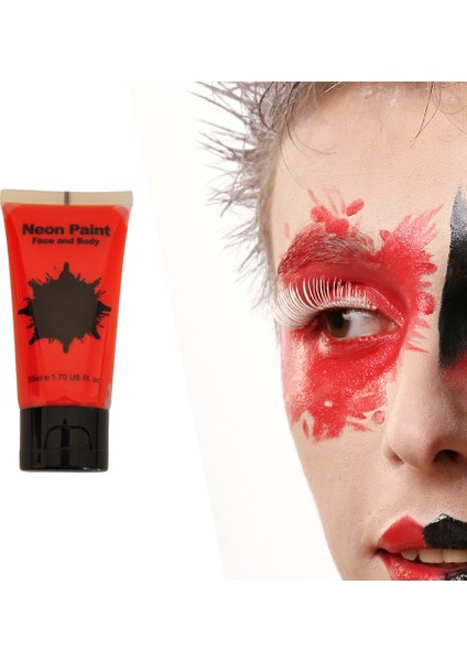 Halloween Cadılar Bayr Kırmızı Yüz Boyası Tüp 50ML