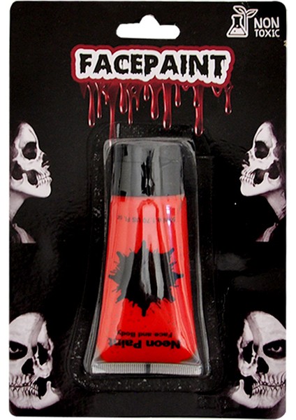 Halloween Cadılar Bayr Kırmızı Yüz Boyası Tüp 50ML fiyatları