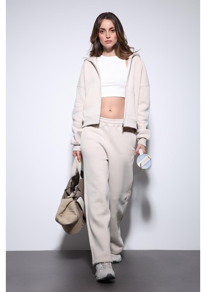 Taş Fermuarlı Kapüşanlı Kadın Sweatshirt fiyatları